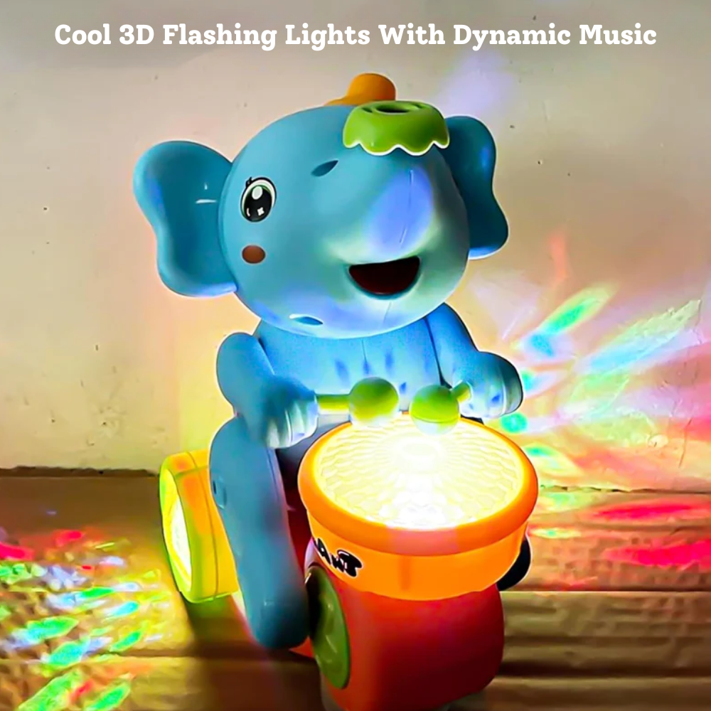 Misfit Doodle Drummer™ – Musical Elephant with Vibrant Light Effect & Musical Sound