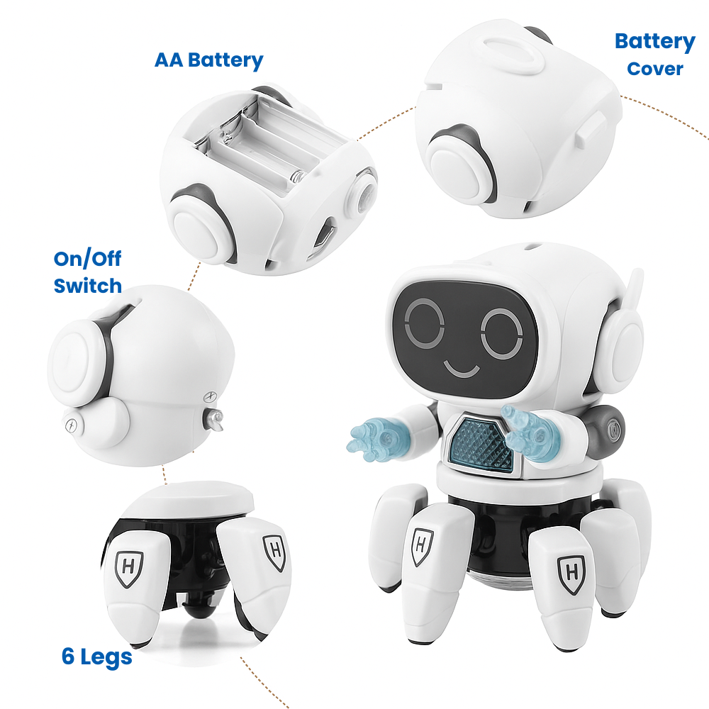 Misfit DiscoRobot™ Dancing Toy with Vibrant Light Effect & Musical Sound