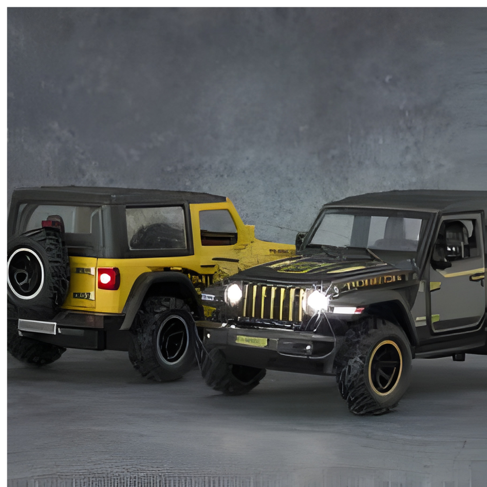 Misfit Die-Cast Wrangler-Style Metal Car Toy for Kids | Pull Back Action