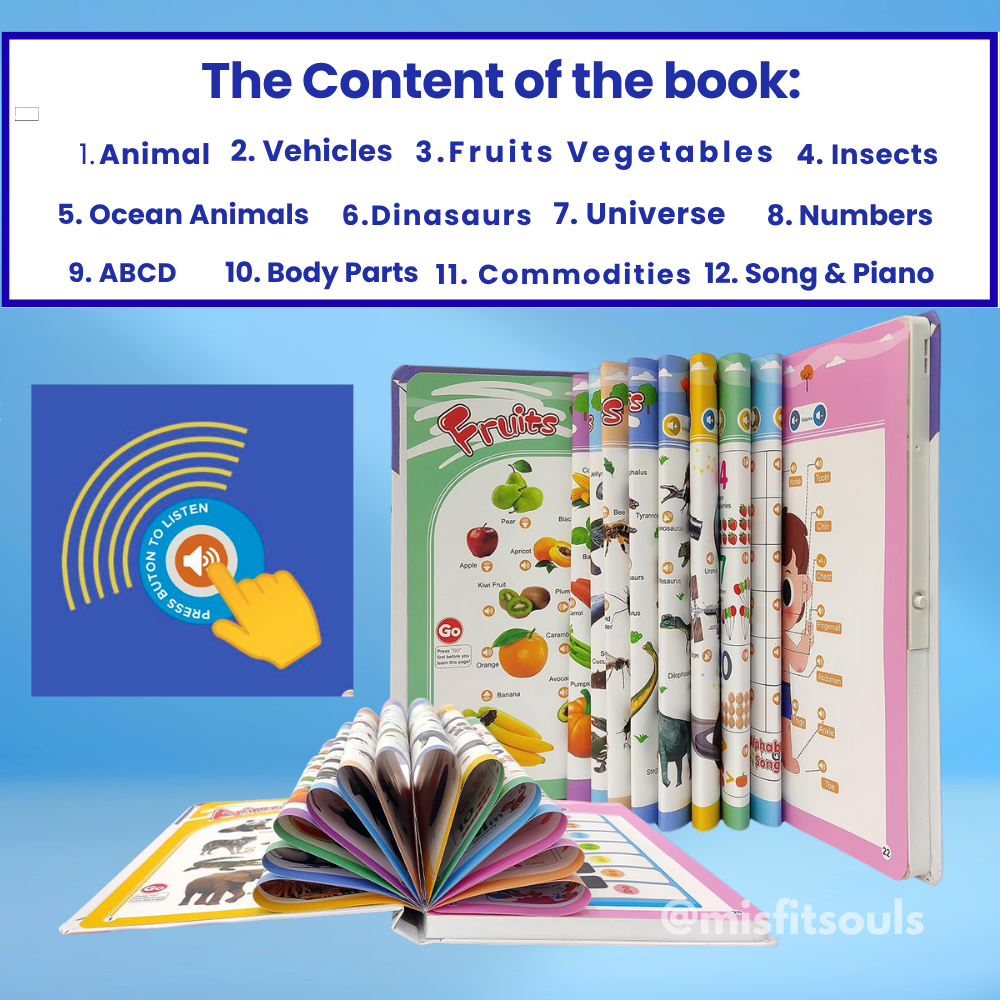 Misfit VocabBuddy™ Educational Sound Book for Kids