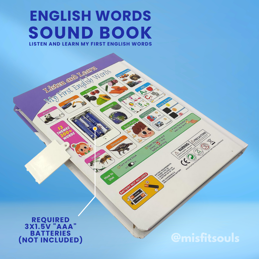 Misfit VocabBuddy™ Educational Sound Book for Kids