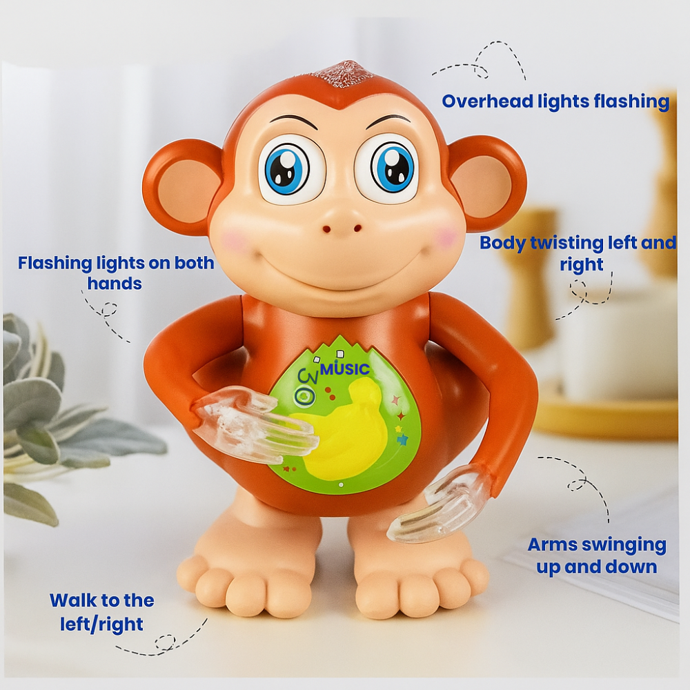Misfit GiggleChamp™- Dancing Monkey Toy for Kids
