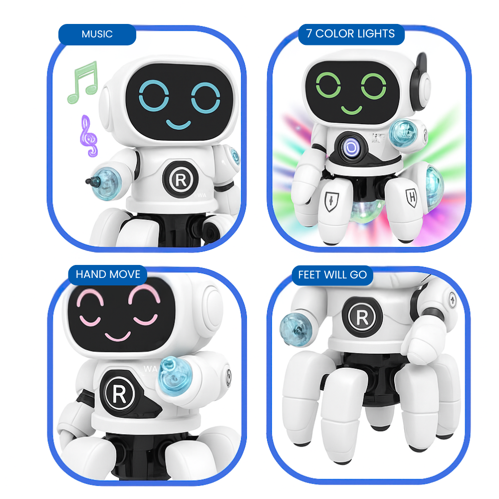 Misfit DiscoRobot™ Dancing Toy with Vibrant Light Effect & Musical Sound