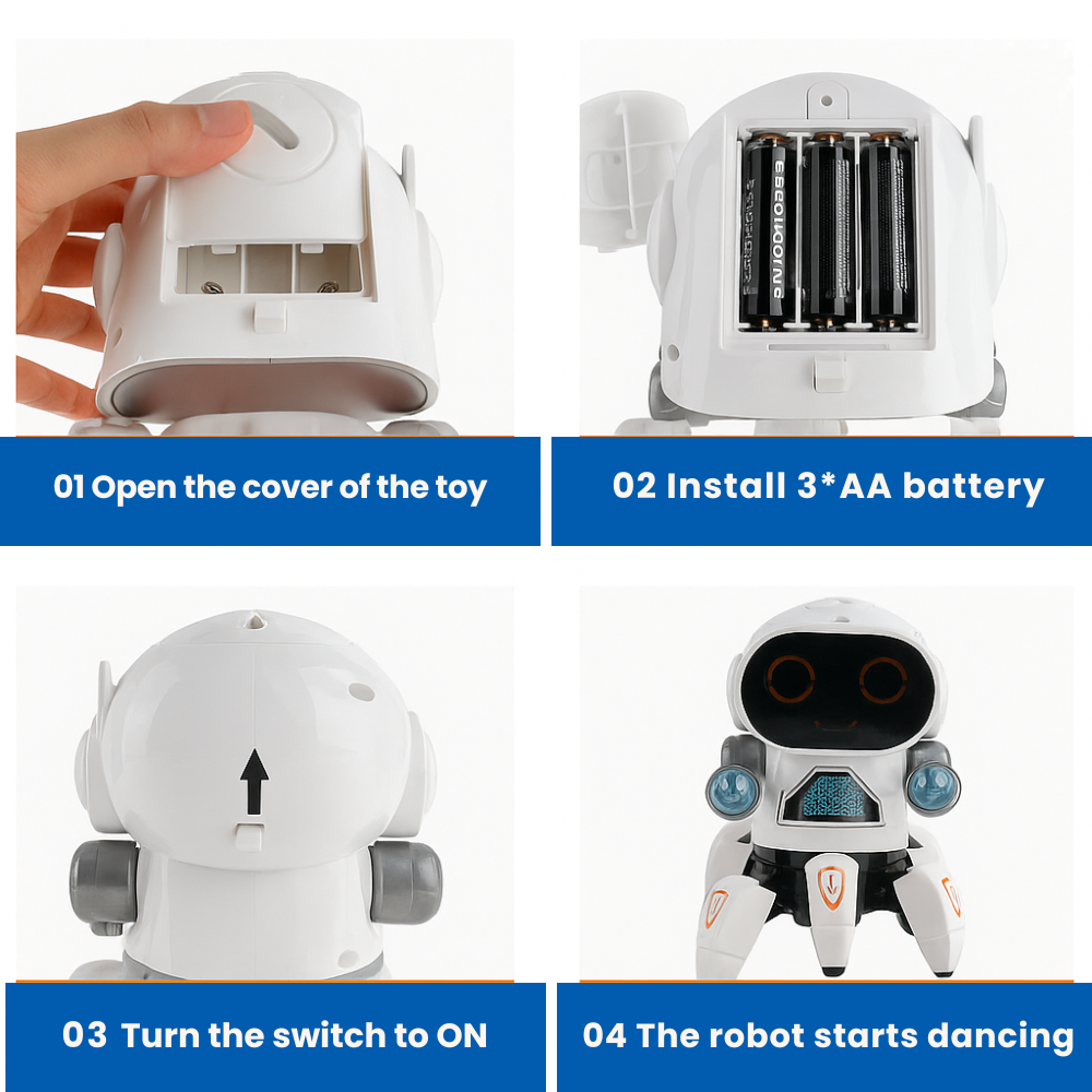 Misfit DiscoRobot™ Dancing Toy with Vibrant Light Effect & Musical Sound