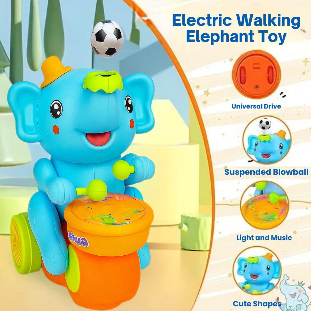 Misfit Doodle Drummer™ – Musical Elephant with Vibrant Light Effect & Musical Sound