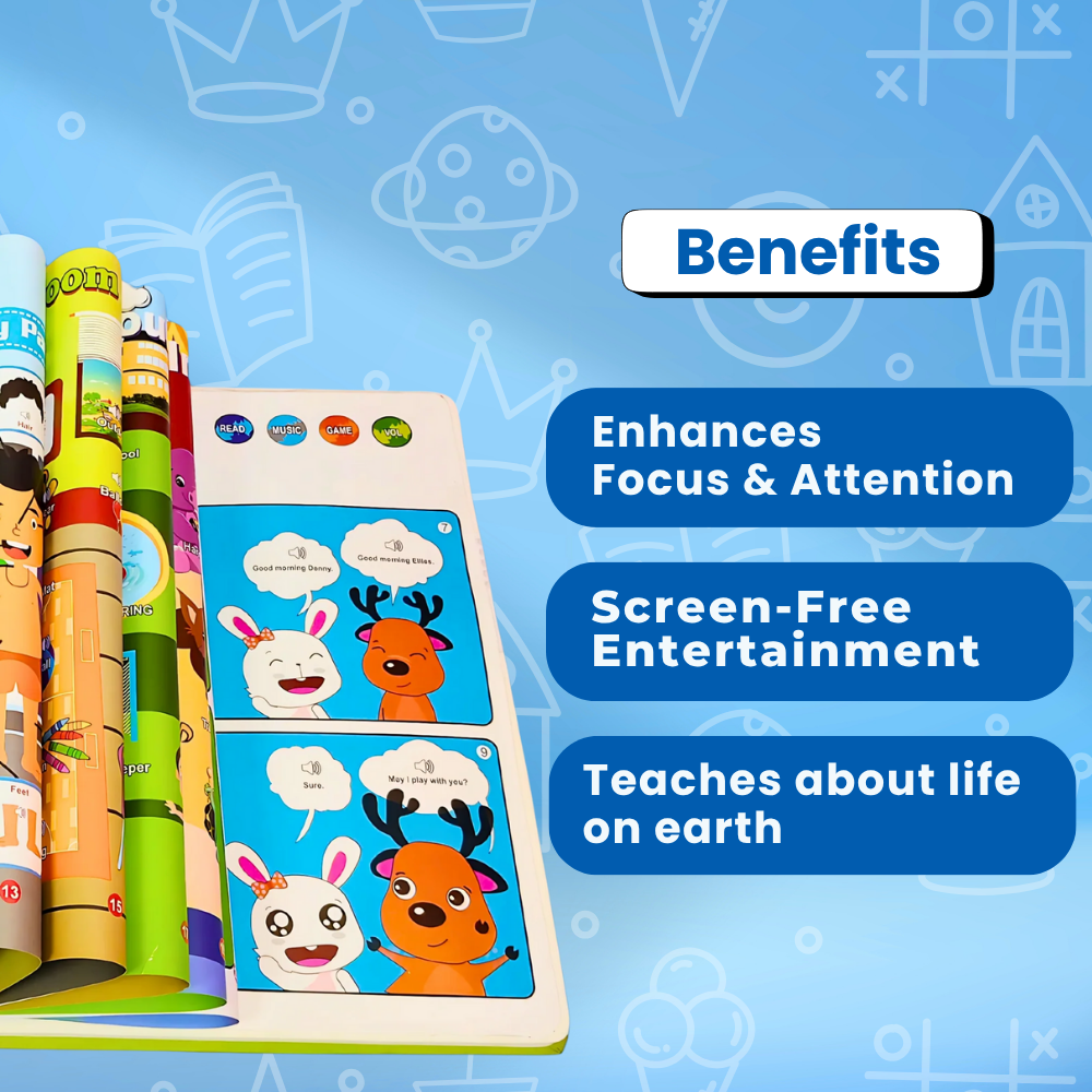 Misfit Learn & Play Educational Sound Book for Kids