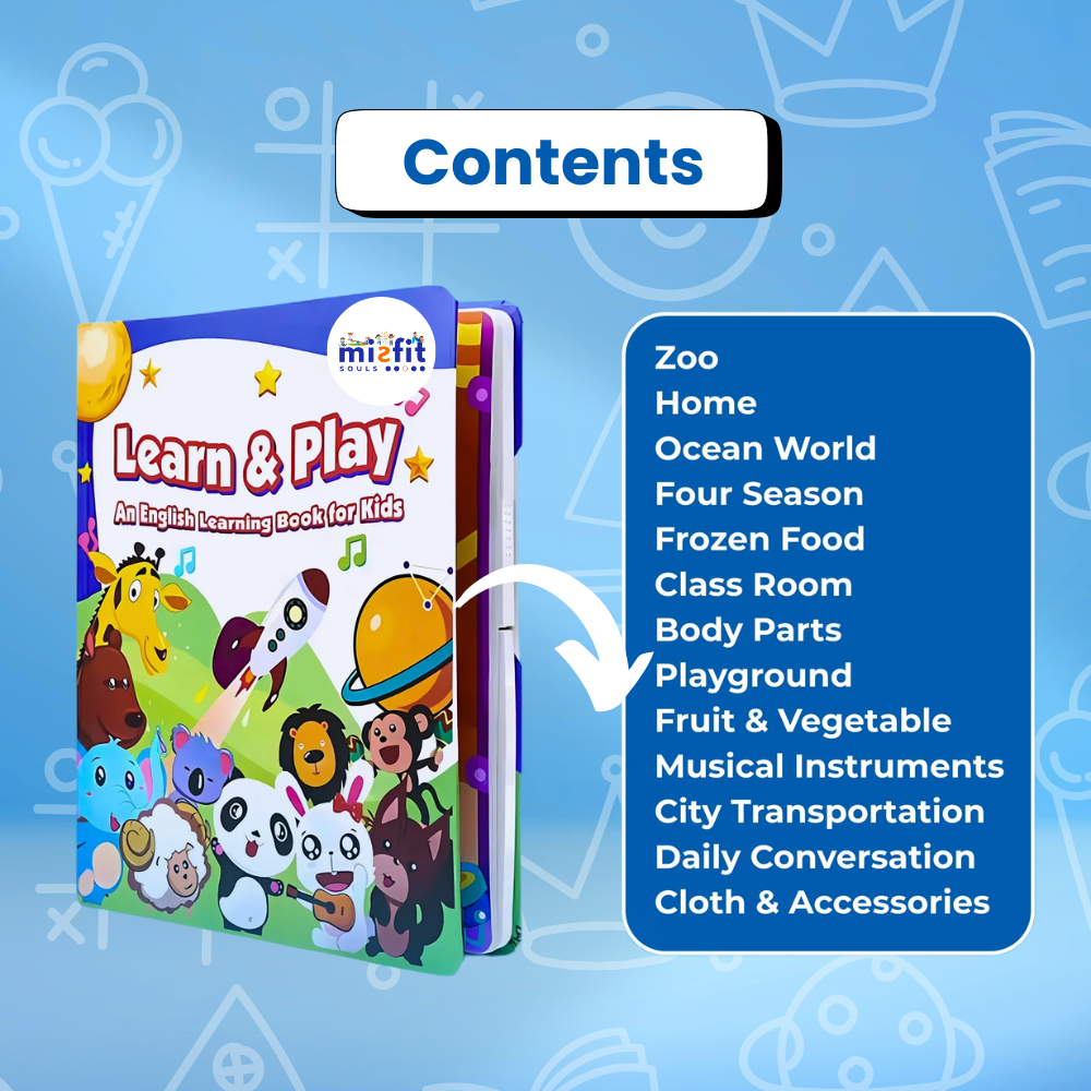 Misfit Learn & Play Educational Sound Book for Kids