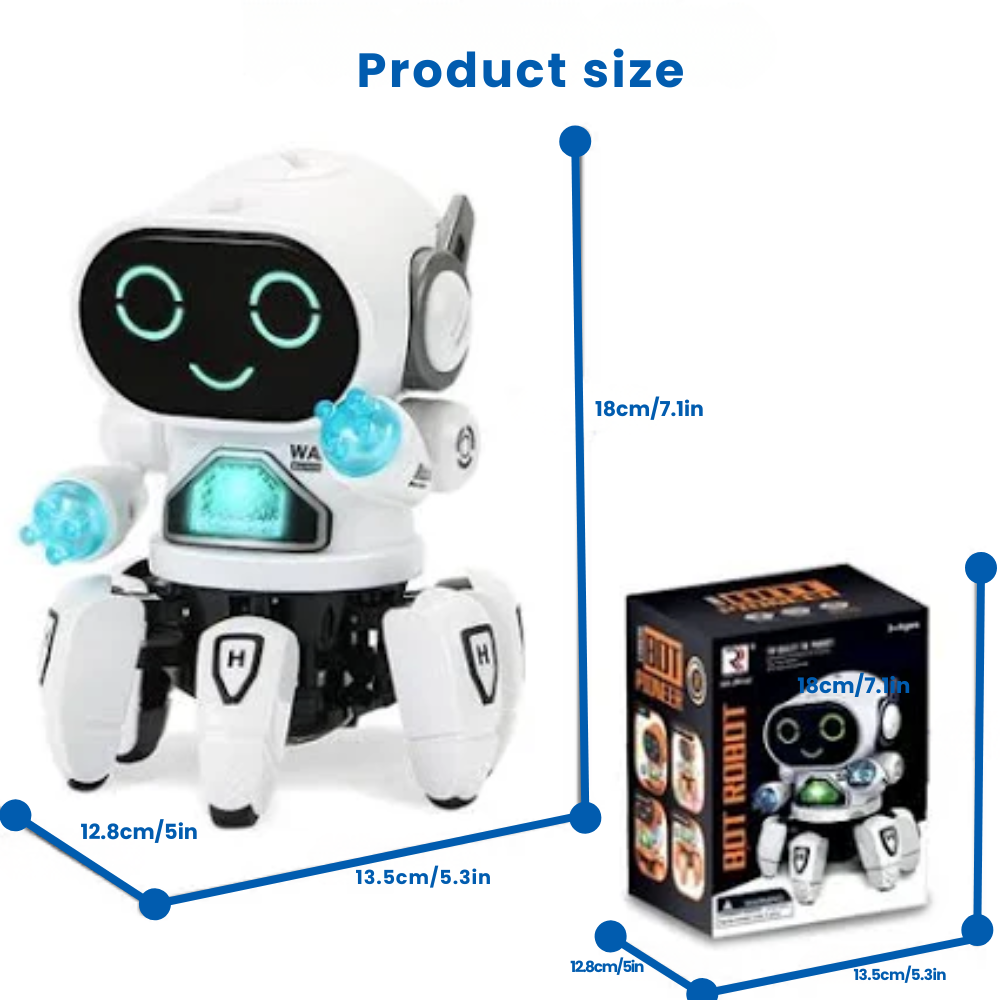Misfit DiscoRobot™ Dancing Toy with Vibrant Light Effect & Musical Sound