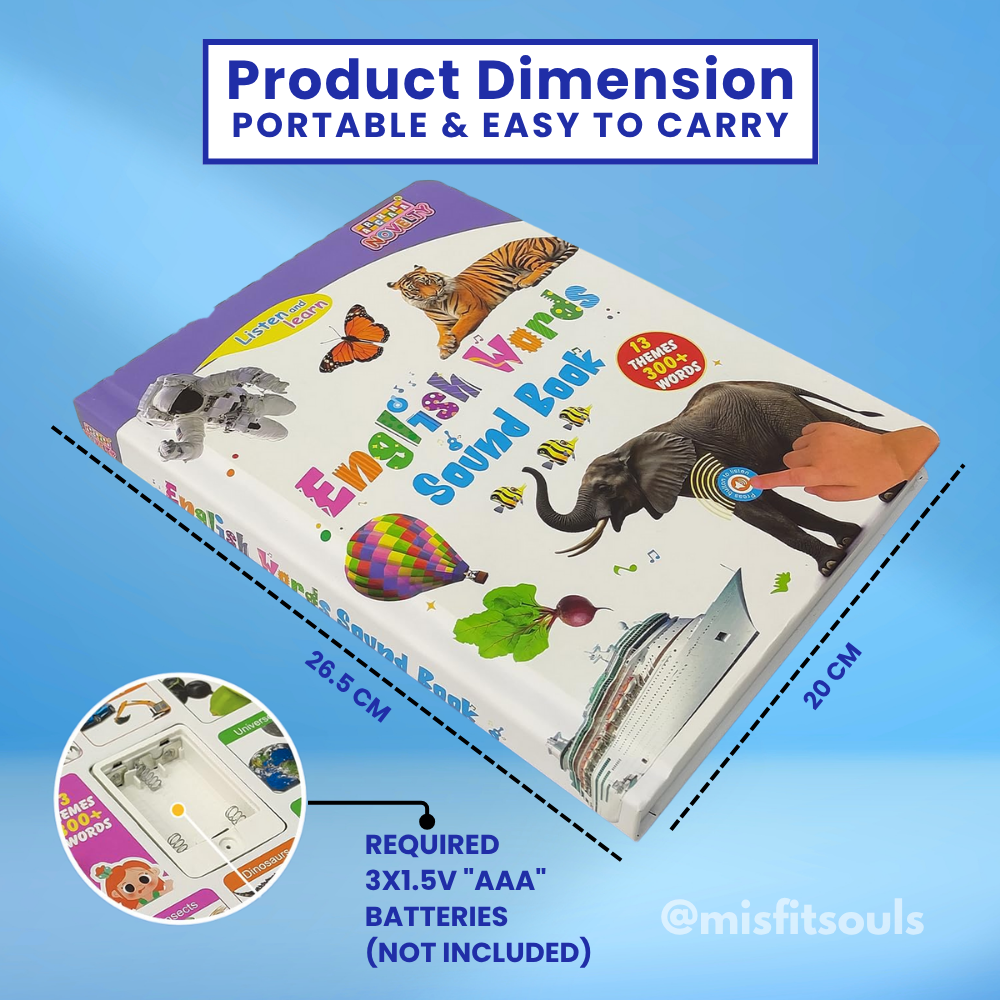 Misfit VocabBuddy™ Educational Sound Book for Kids