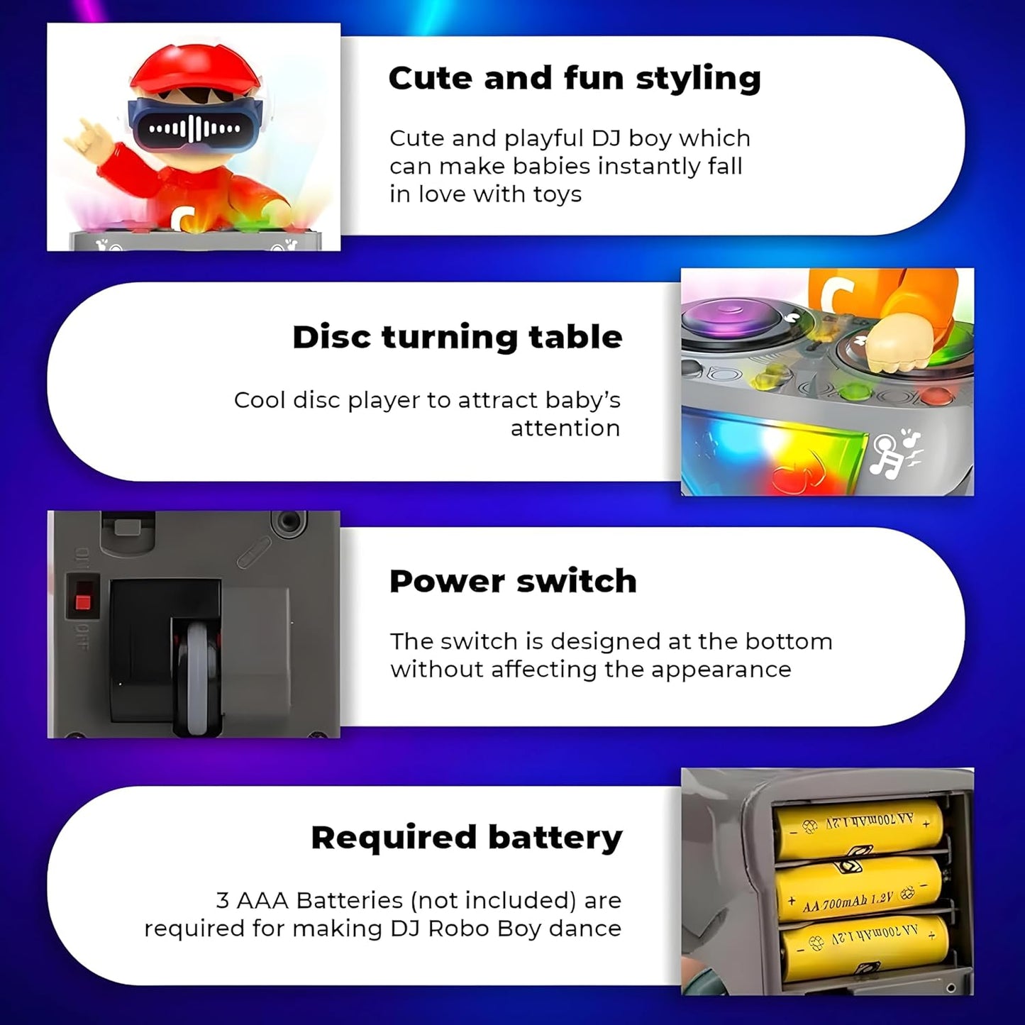 Misfit Lil’ DJ Coco™ Dancing Toy with Vibrant Light Effect & Musical Sound
