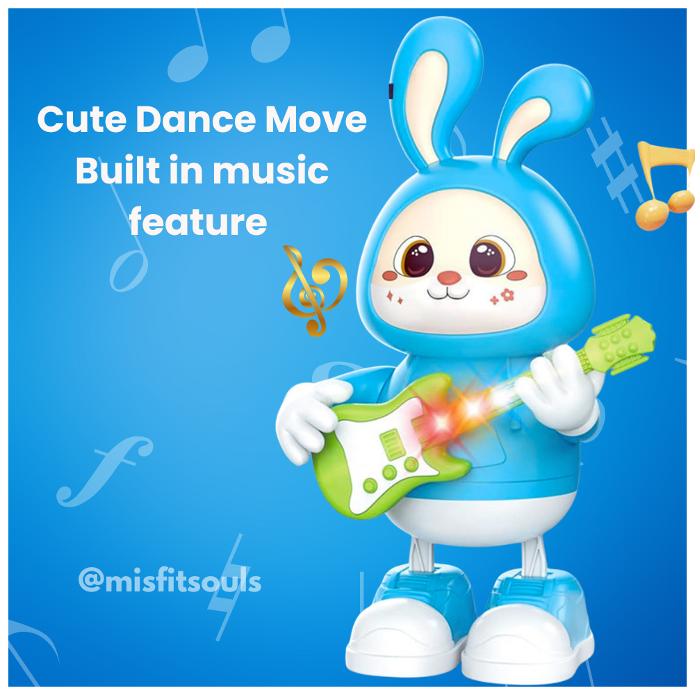 Misfit Guitarist Bunny™- Dancing Rabbit Toy