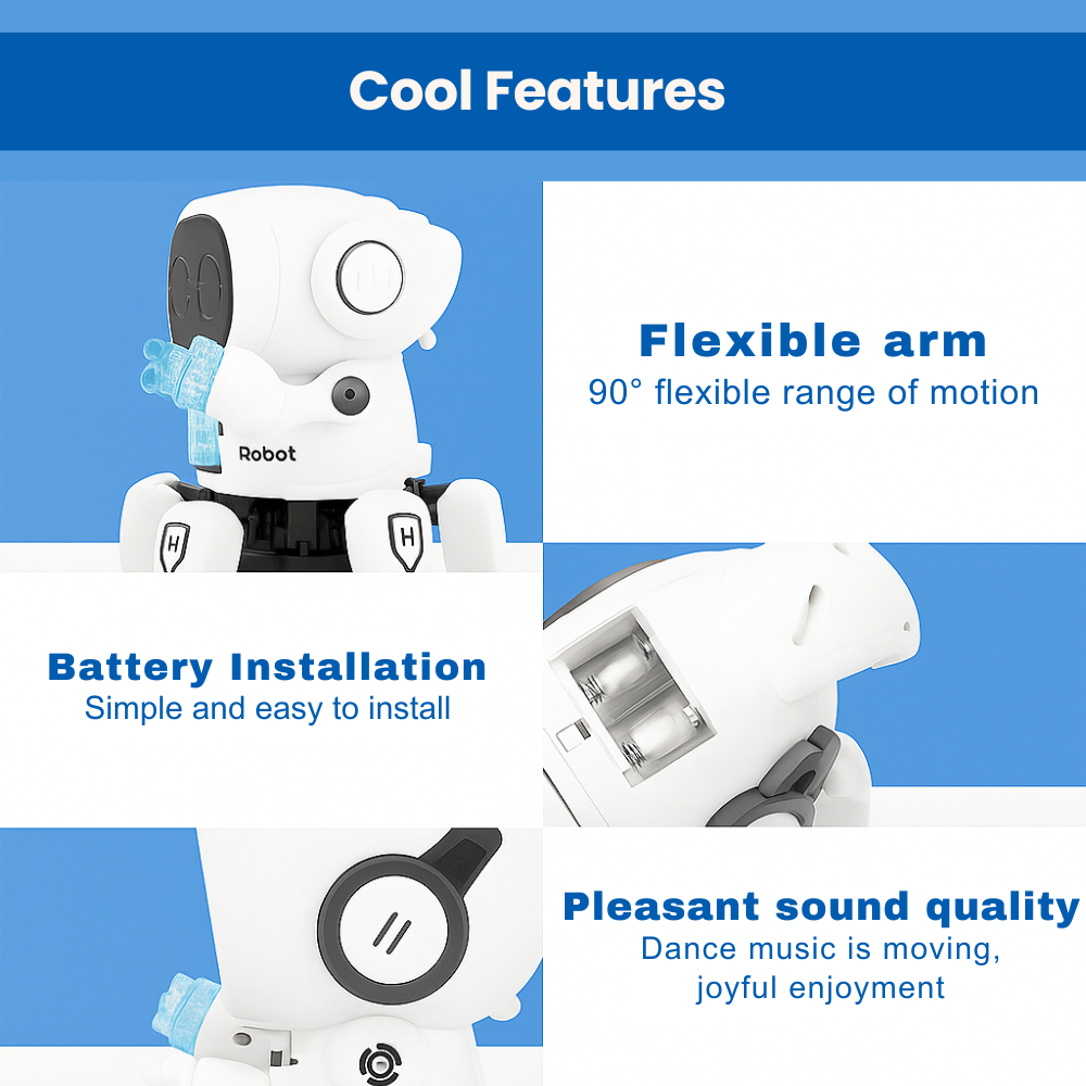 Misfit DiscoRobot™ Dancing Toy with Vibrant Light Effect & Musical Sound
