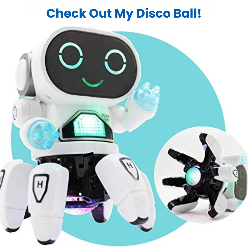 Misfit DiscoRobot™ Dancing Toy with Vibrant Light Effect & Musical Sound