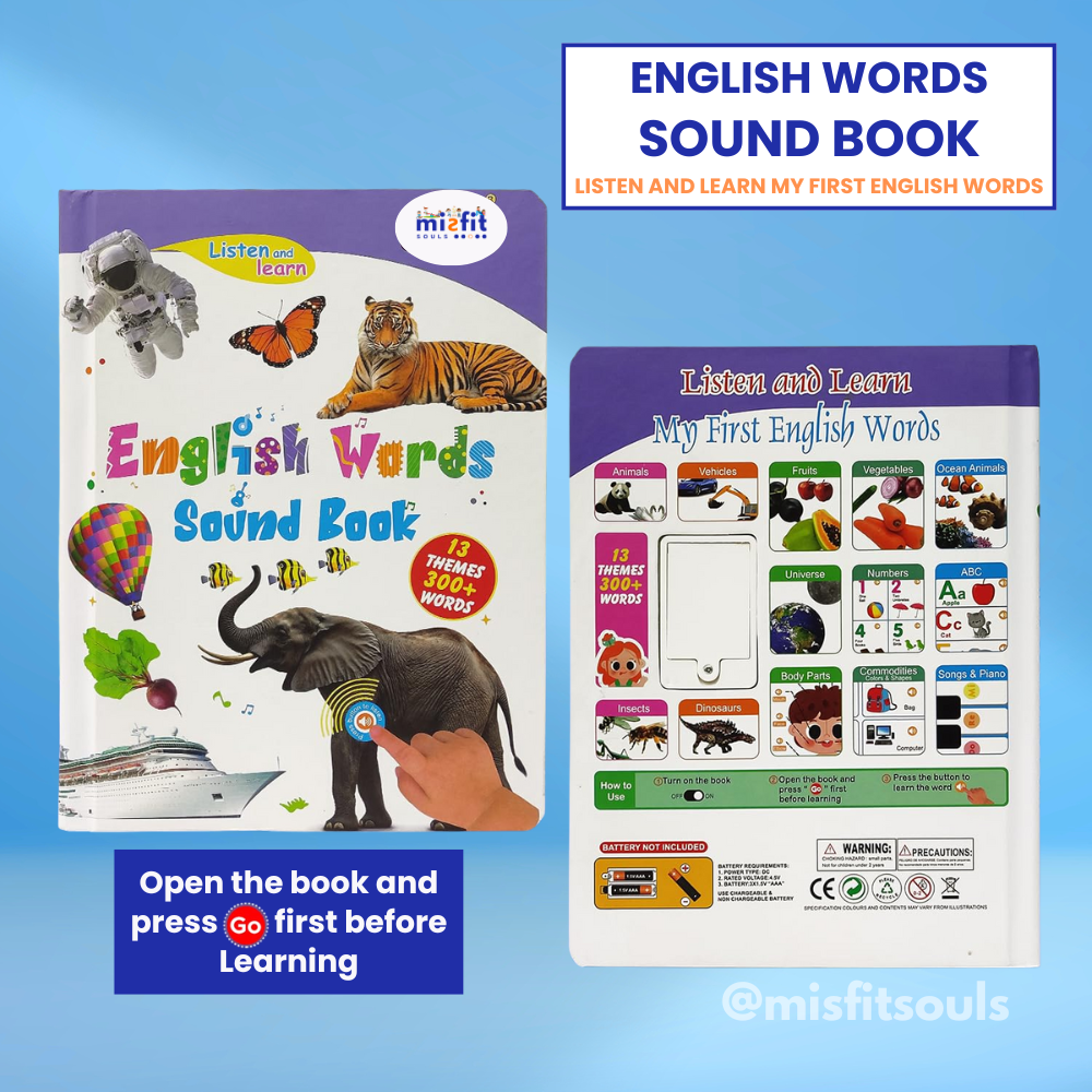Misfit VocabBuddy™ Educational Sound Book for Kids