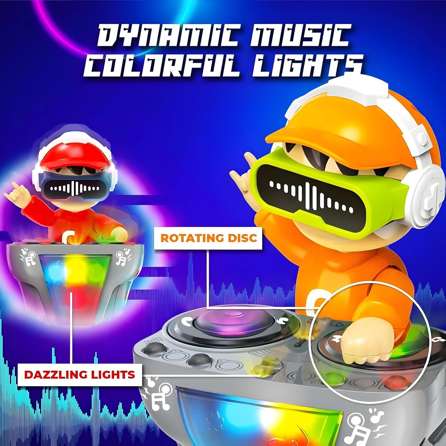 Misfit Lil’ DJ Coco™ Dancing Toy with Vibrant Light Effect & Musical Sound