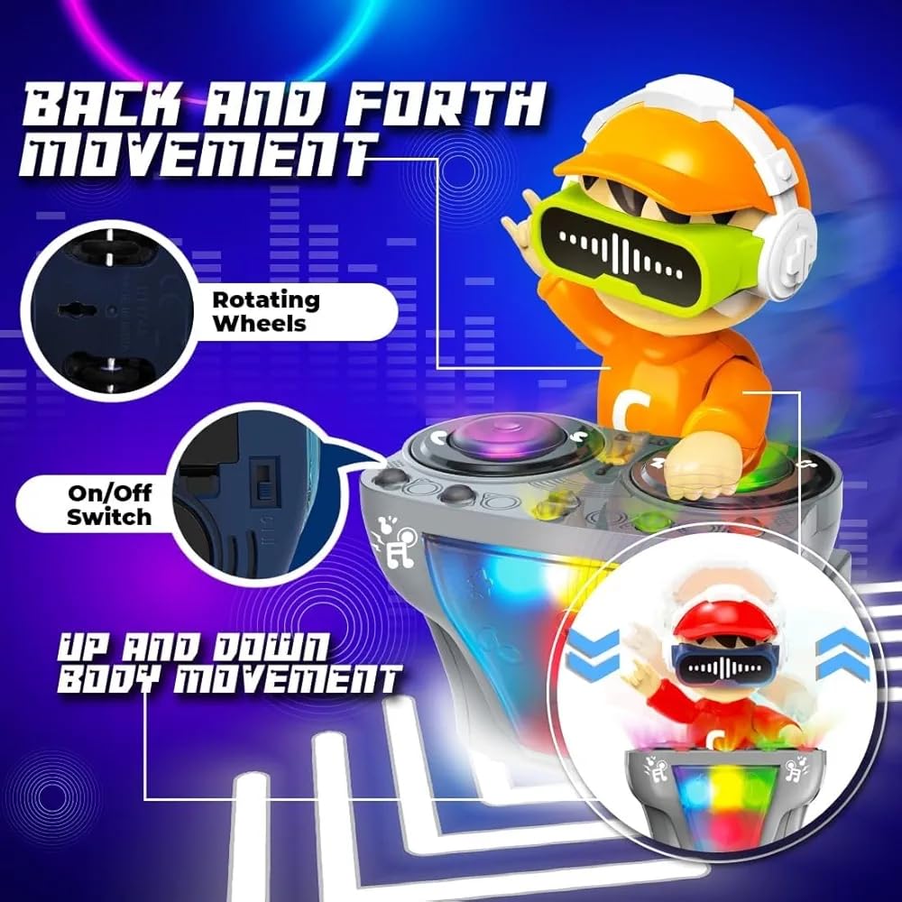 Misfit Lil’ DJ Coco™ Dancing Toy with Vibrant Light Effect & Musical Sound