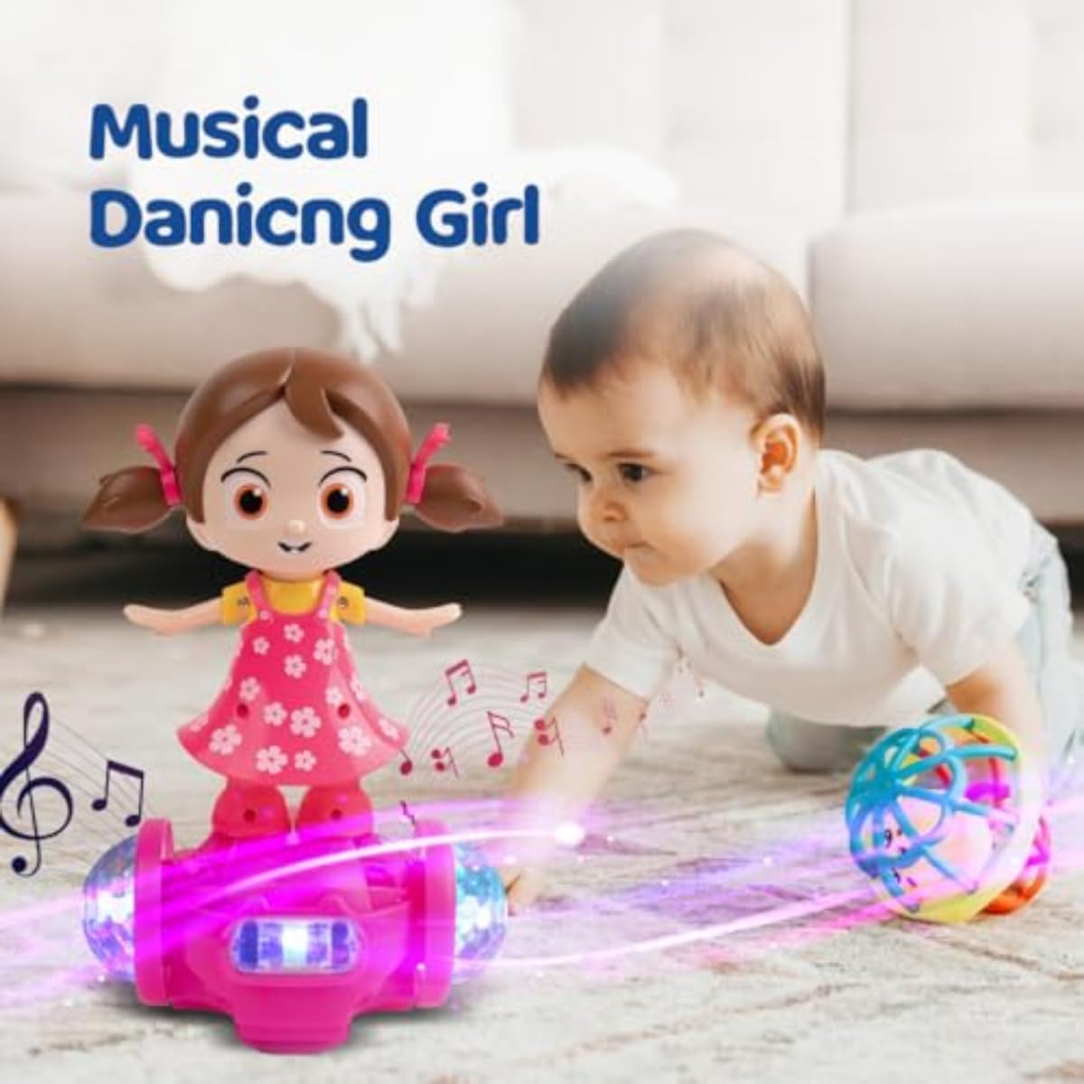 Misfit DazzleDoll™ Dancing Toy with Vibrant Light Effect & Musical Sound