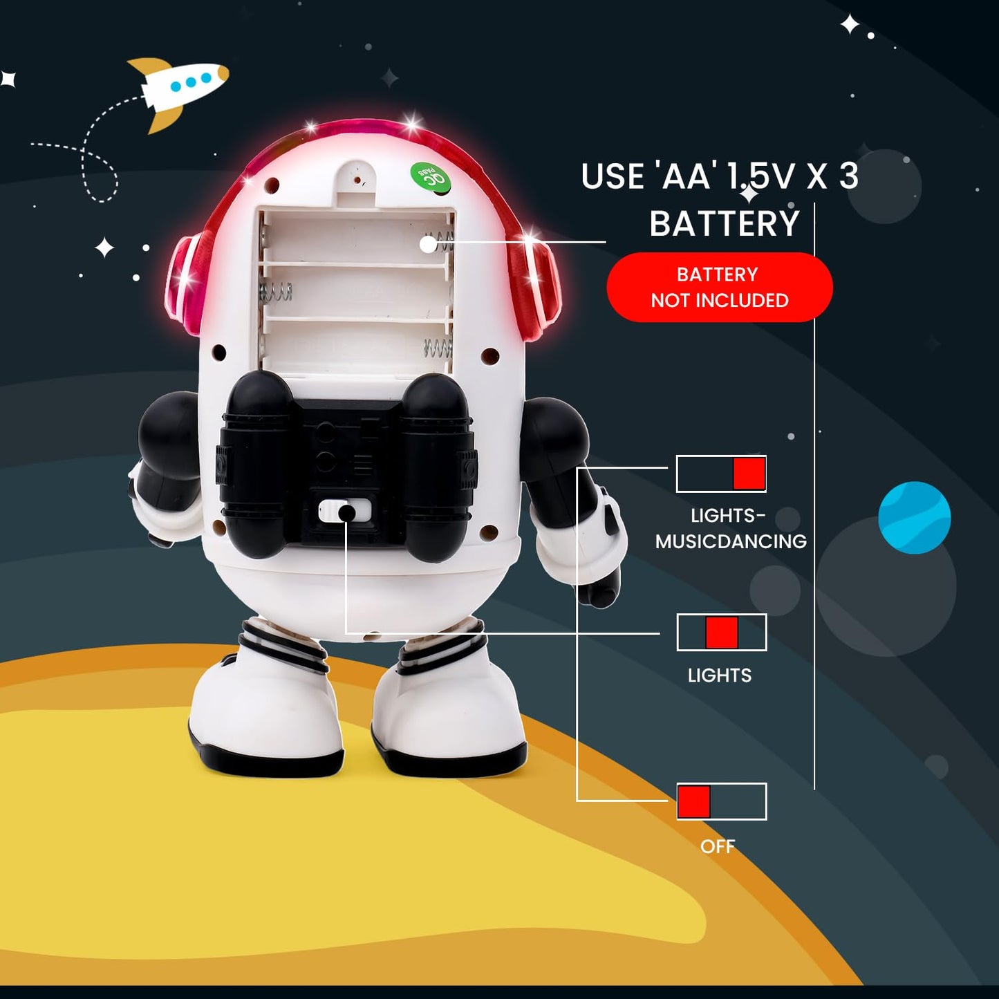 2-in-1 Dancing Intelligent Robot Kit for Kids