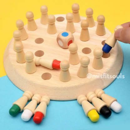 ThinkerTrove™ - Wooden Memory Chess Game