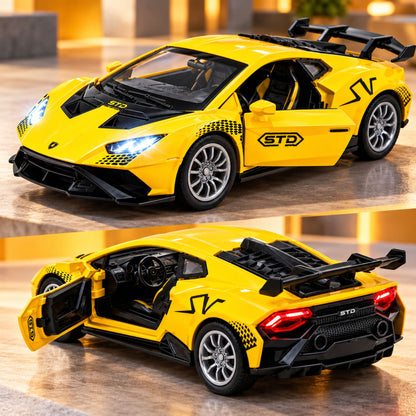 Misfit Die-Cast Lamborghini Huracán STO-Style Sports Car | Pull Back Action