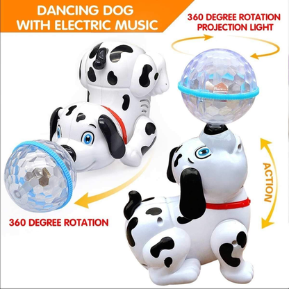 Misfit Dancing Dog Toy with Vibrant Light Effect & Musical Sound