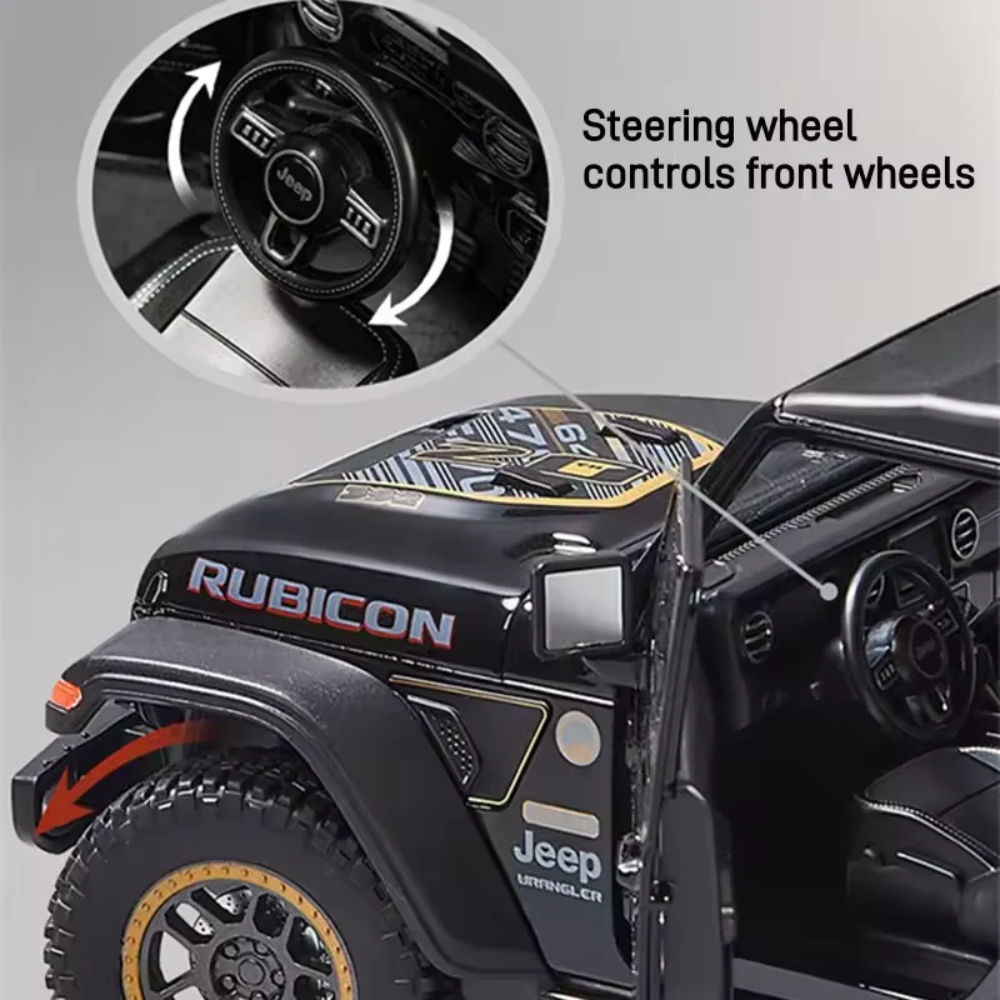 Misfit Die-Cast Wrangler-Style Metal Car Toy for Kids | Pull Back Action