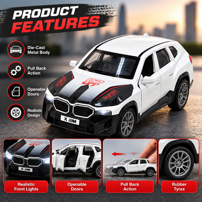Misfit Die-Cast X///M Sports SUV Toy Car | Pull Back Action