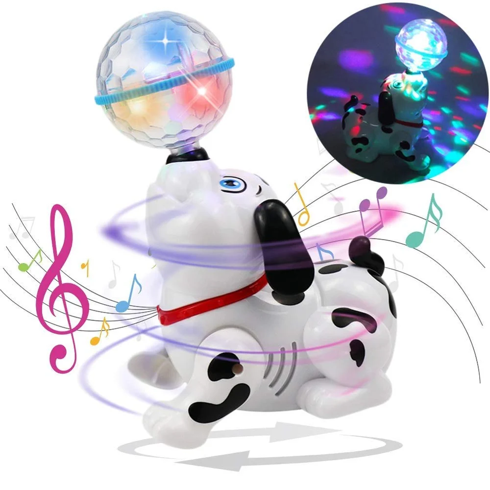 Misfit Dancing Dog Toy with Vibrant Light Effect & Musical Sound