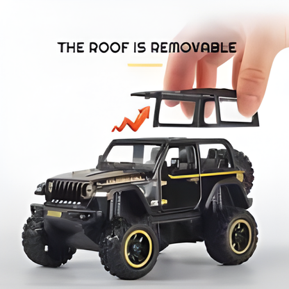 Misfit Die-Cast Wrangler-Style Metal Car Toy for Kids | Pull Back Action