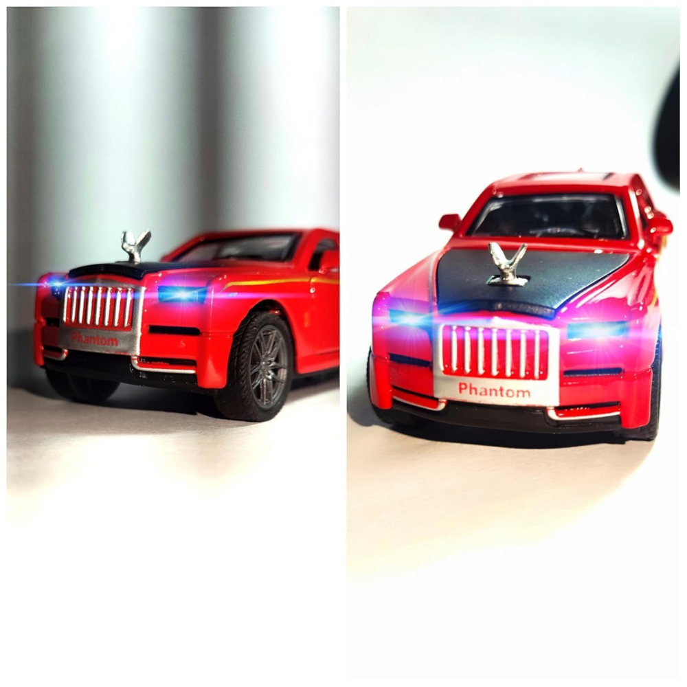 Misfit Die-Cast Rolls-Royce Phantom Metal Car Toy for Kids | Pull Back Action