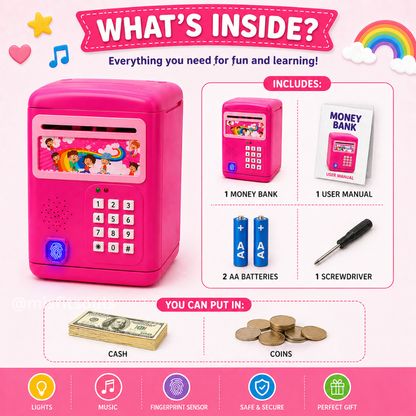 Misfit Piggy Bank™- With Fun Music Mode