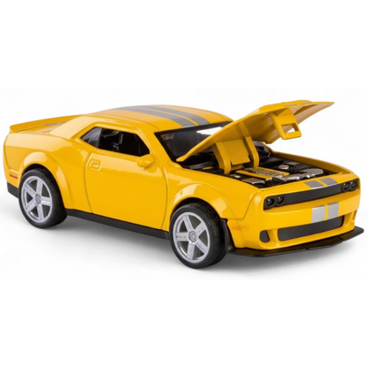 Misfit Die-Cast Dodge Challenger Metal Car Toy for Kids | Pull Back Action