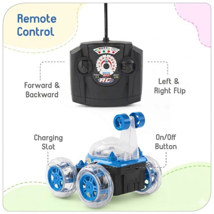 MagicWheels™ Rechargeable 360° Stunt Car Toy with Remote & USB Cable
