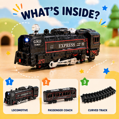 Misfit SmokeRail Express™ – Light, Sound & Steam Train Set