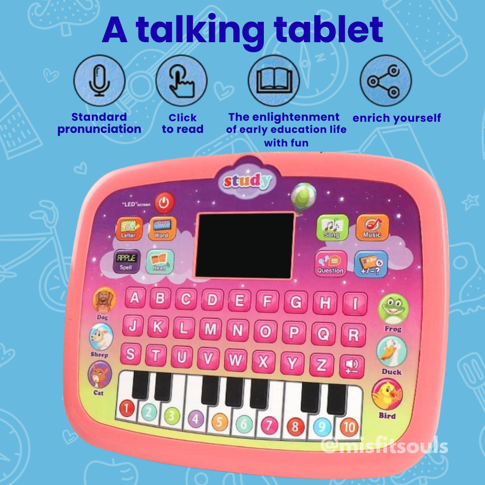3-in-1 Educational Book & Tablet Combo for Early Age Kids