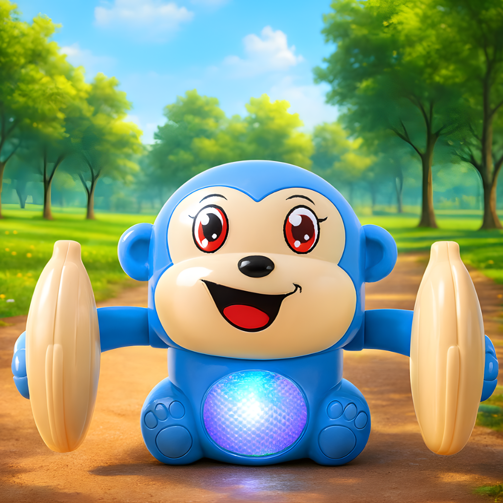 Misfit BoogieBanana™ Dancing Monkey Toy with Vibrant Light Effect & Mu ...