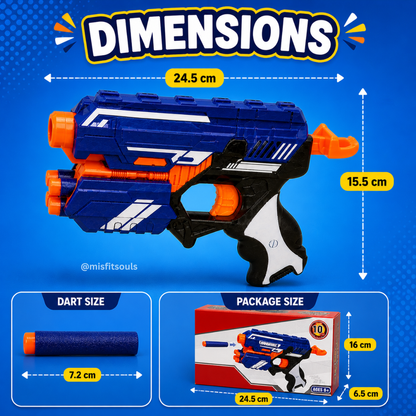 BlazeStorm Rapid Pull Soft Bullet Pistol Blaster