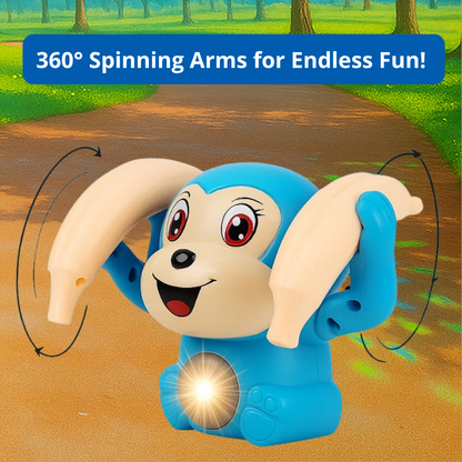 Misfit BoogieBanana™ Dancing Monkey Toy with Vibrant Light Effect & Musical Sound