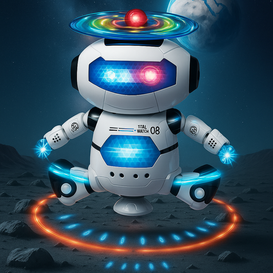 Misfit SpinnyBot™ Dancing Toy with Vibrant Light Effect & Musical Sound