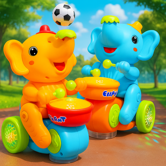 Misfit Doodle Drummer™ – Musical Elephant with Vibrant Light Effect & Musical Sound