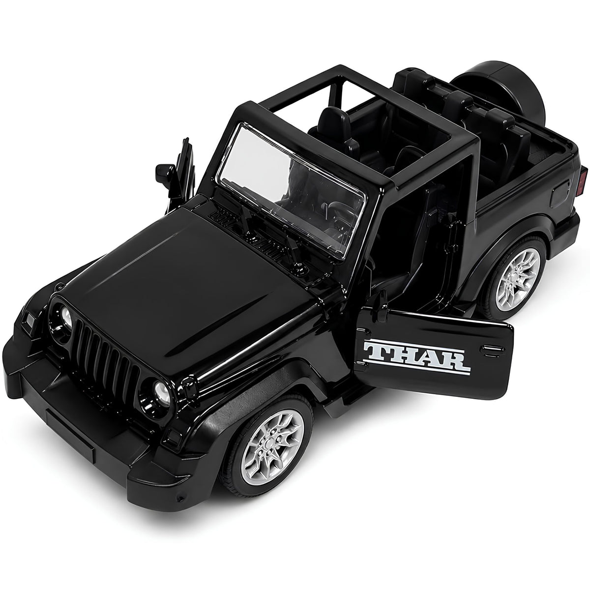 Misfit Die-Cast  Black Thar SUV Metal Car Toy for Kids | Pull Back Action