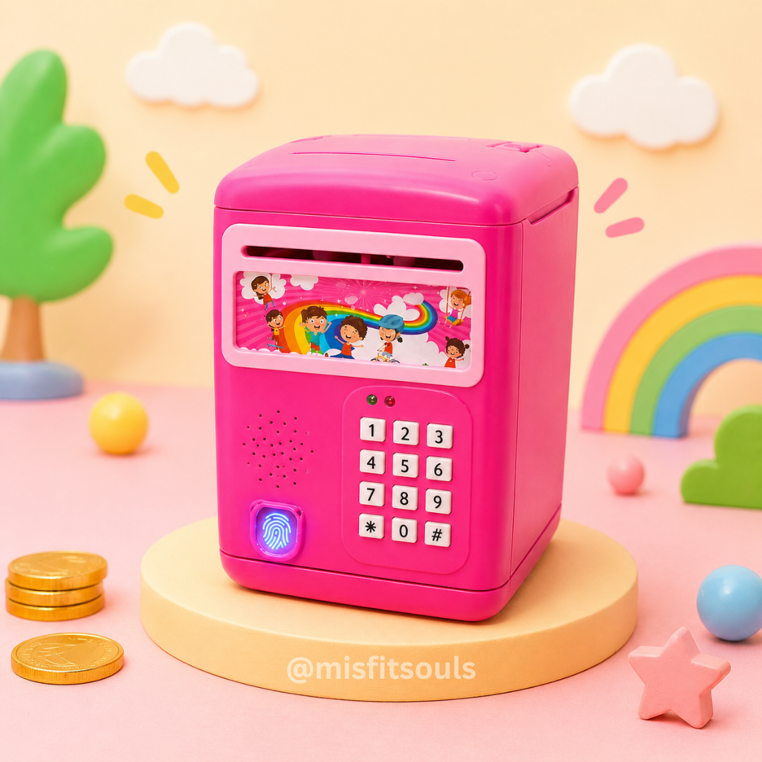 Misfit Piggy Bank™- With Fun Music Mode
