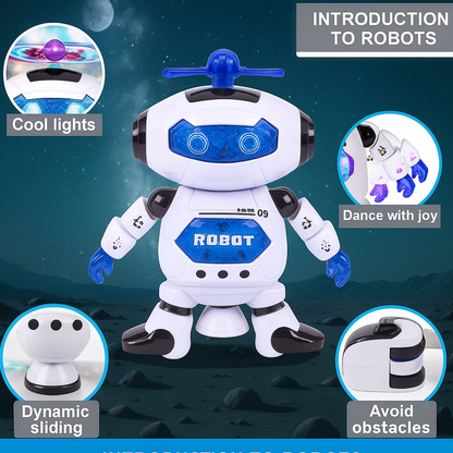 Misfit SpinnyBot™ Dancing Toy with Vibrant Light Effect & Musical Sound
