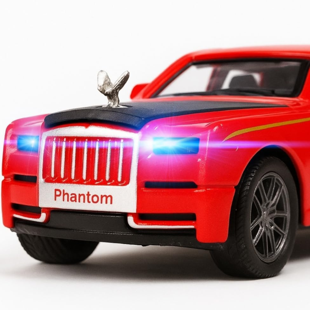 Misfit Die-Cast Rolls-Royce Phantom Metal Car Toy for Kids | Pull Back Action