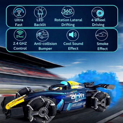 Misfit Formula One Drift RC – Smoke Effects & Hand Gesture Control