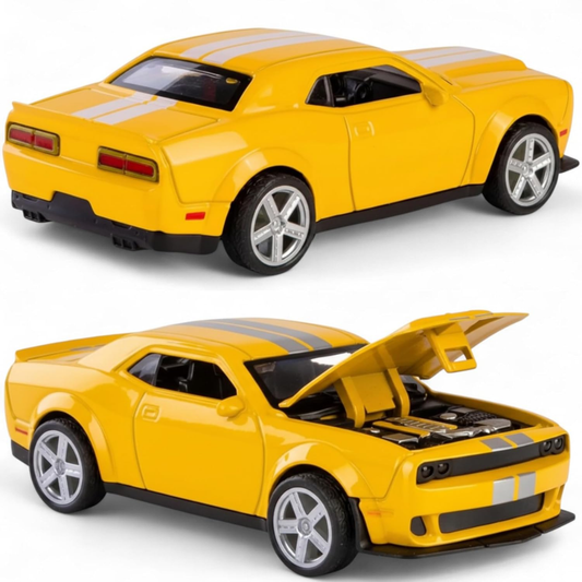 Misfit Die-Cast Dodge Challenger Metal Car Toy for Kids | Pull Back Action
