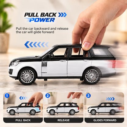Misfit Die-Cast Range Rover-style Metal Car Toy for Kids | Pull Back Action