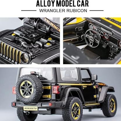Misfit Die-Cast Wrangler-Style Metal Car Toy for Kids | Pull Back Action