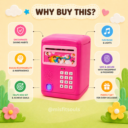 Misfit Piggy Bank™- With Fun Music Mode