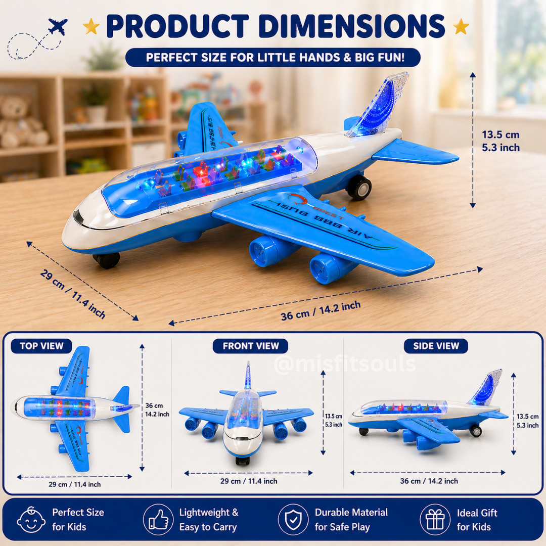 Misfit Magic Wheels Air Bus™-With Light & Sound